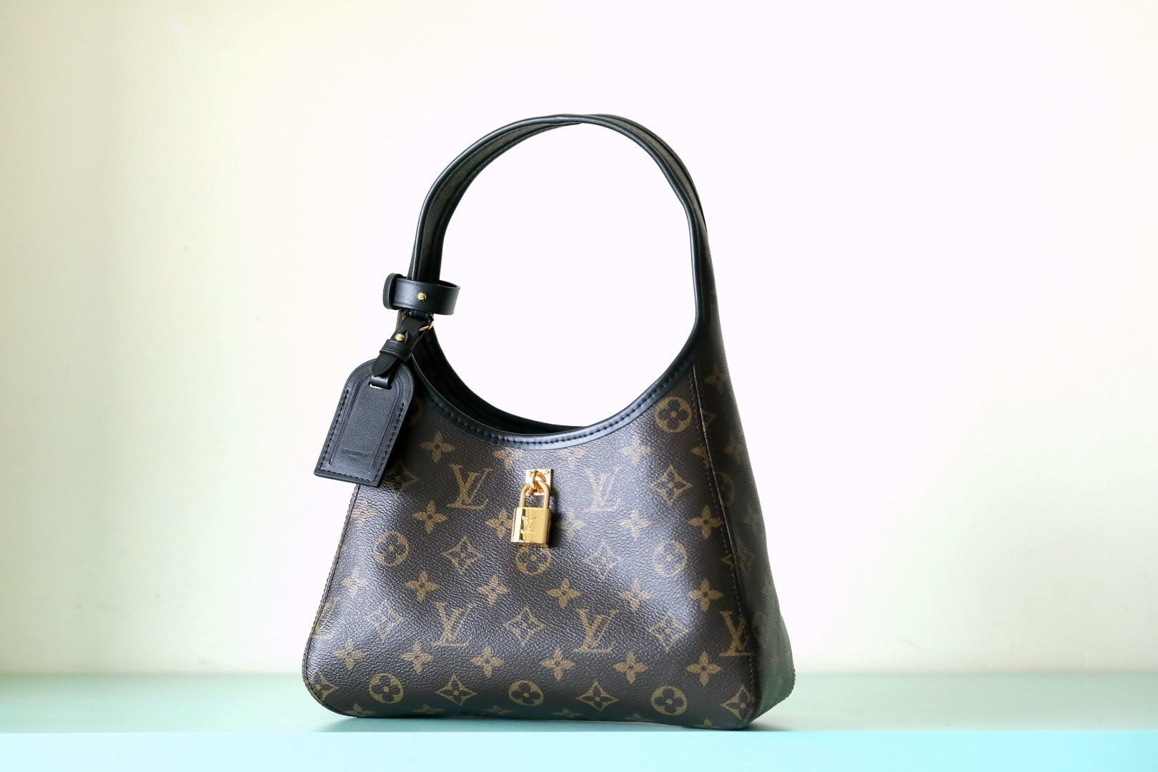 M12940 The Drop Small Bag – Monogram Canvas Inspired by Flower Hobo